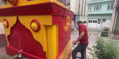 Gerze'de Şampiyon Çeşmesi yine sarı kırmızı: Galatasaray coşkusu