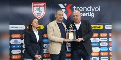 Samsunspor Başkanı Yıldırım'a 'Yılın Bağımlılıkla Mücadeleye Gönül Veren Kulüp Başkanı' ödülü