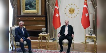 Erdoğan, Önder Aksakal'ı kabul etti