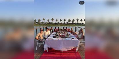 Muslera, ailesiyle Belek'te tatilde