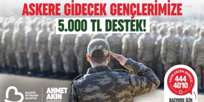 Balıkesir'den askere gideceklere 5 bin TL destek