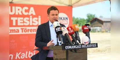 Osmangazi'de yeni spor tesisi için temel atma töreni