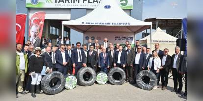 Bursa Büyükşehir Belediyesi çiftçilere büyük destek: 1 milyon fide ve 12 milyon metre boru dağıtımı