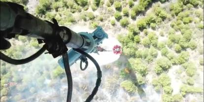 Soma'da orman yangını: Havadan ve karadan müdahale sürüyor