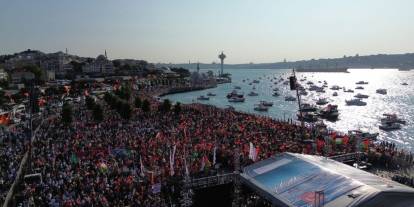 Üsküdar'da Özgür Gazze Mitingi: Siyasi Partiler Bir Arada