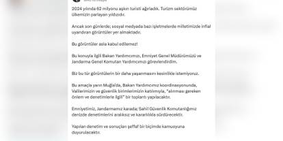 Yerlikaya: Turizm bölgelerindeki görüntüler kabul edilemez