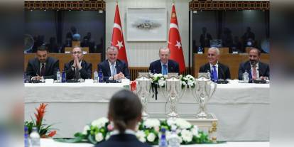 Erdoğan, Süper Lig ekiplerini kabul etti