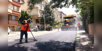 Çankaya'da yollar yenileniyor: 100 bin ton asfalt hedefi