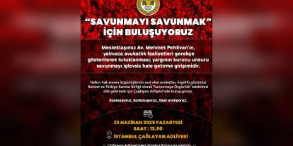 TBB, Av. Mehmet Pehlivan'ın tutuklanmasını protesto edecek
