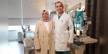 Şirin Kılıç'ın 20 yıllık görme kaybı ameliyatla sona erdi