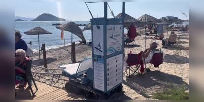 Bodrum'da özel gereksinimli bireyler için raylı deniz erişim sistemi