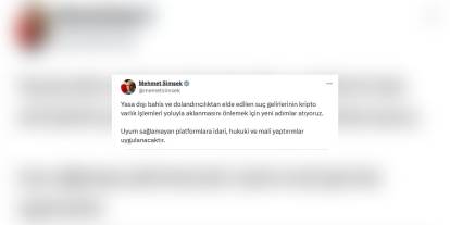 Mehmet Şimşek: Kripto varlıklarla suç geliri aklamaya karşı yeni adımlar