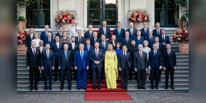 Erdoğan, Hollanda'da liderlerle akşam yemeğinde buluştu