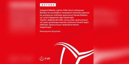 Hande Baladın'da kas zorlanması: Tedaviye başlandı