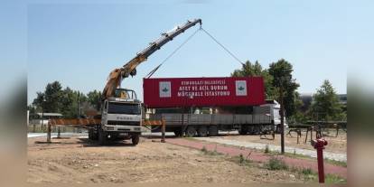 Osmangazi'de afet istasyonu kuruldu: Başkan Aydın, tüm mahallelere istasyon yapılacağını duyurdu