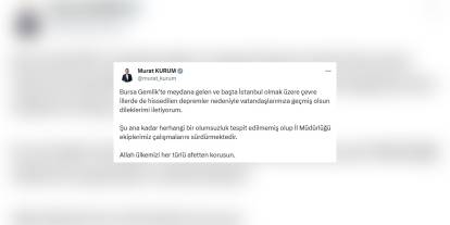 Bakan Kurum ve Memişoğlu, Bursa Gemlik depremi için açıklama yaptı