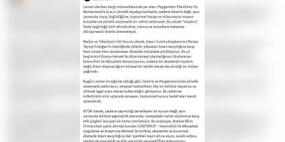 RTÜK Başkanı Şahin: İslamofobi, bir güvenlik ve insanlık meselesi