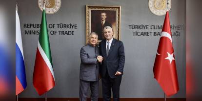 Bolat ve Minnihanov, Türkiye-Tataristan ilişkilerini görüştü