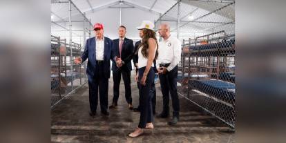 Trump, Florida'daki 'Timsah Alcatraz'ı ziyaret etti