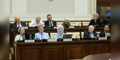 Emine Erdoğan, Vatikan'da kardeşlik temelli ekonomi konferansında konuştu