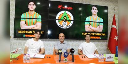 Alanyaspor, Bedirhan Özyurt ve Yunus Efe Sarıkaya'yı kadrosuna kattı