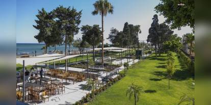 Mezitli Belediyesi'nin Soli Pompeipolis Beach Parkı projesi tamamlanmak üzere