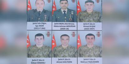 Hakkari'de şehit olan 6 asker memleketlerine uğurlandı