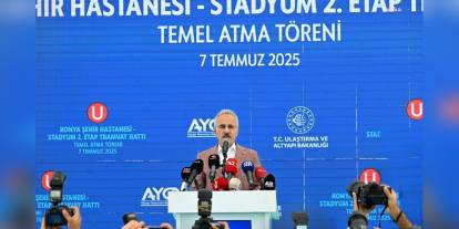 Konya'da yeni tramvay hattının temeli atıldı: 134 kilometrelik raylı sistem ağı hedefleniyor