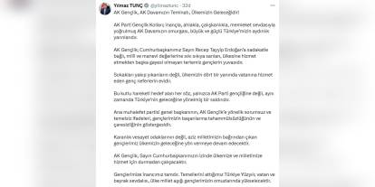 Adalet Bakanı Tunç: AK Gençlik, Türkiye'nin geleceğidir