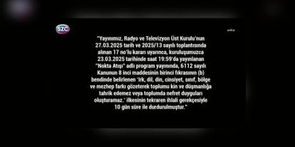 Sözcü TV karartıldı: RTÜK cezası uygulandı