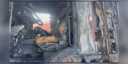 Silivri'de itfaiye aracı alevler arasında kaldı: 1 yaralı