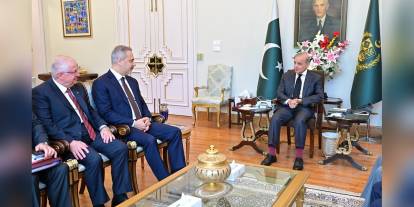 Hakan Fidan ve Yaşar Güler, Şahbaz Şerif tarafından kabul edildi