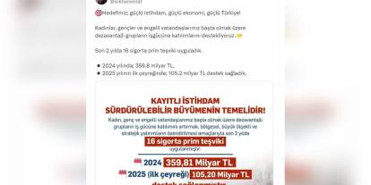Işıkhan: Son iki yılda 16 sigorta prim teşviki uyguladık