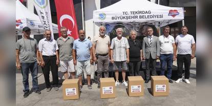 Tekirdağ Belediyesi'nden balıkçılara 988 bin TL'lik destek