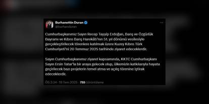 Erdoğan, KKTC'ye gidiyor: Barış ve Özgürlük Bayramı kutlamaları