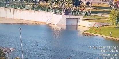 Bursa'da Nilüfer Çayı'na düşen 1,5 yaşındaki bebek güvenlik görevlisi tarafından kurtarıldı