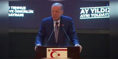 Erdoğan KKTC'de: 'İki devletli çözüm vizyonuna desteğimiz tamdır'