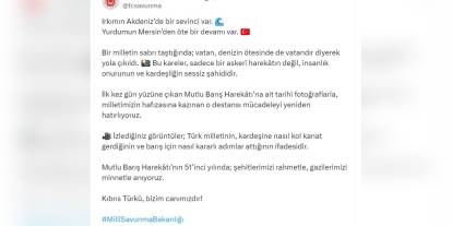 MSB, Kıbrıs Barış Harekatı'ndan ilk kez yayınlanan fotoğrafları paylaştı