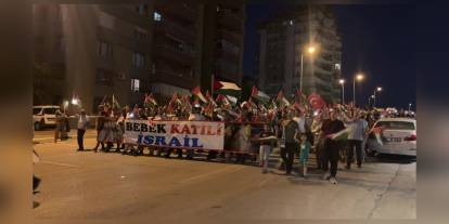 Ankara'da ABD Büyükelçiliği önünde Gazze protestosu