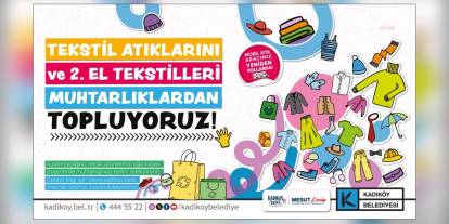 Kadıköy Belediyesi'nden geri dönüşüm hamlesi: Tekstil atıkları mobil araçla toplanıyor