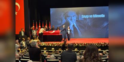 CHP Genel Merkezi'nde Altan Öymen için veda töreni