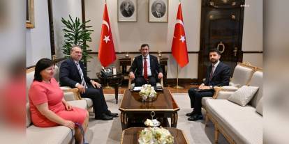Yılmaz, AB Büyükelçisi Ossowski ve AmCham Türkiye yönetimiyle görüştü