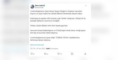 Ömer Çelik: Endonezya ile 'KAAN' anlaşması, Türkiye'nin iddiasının örneği