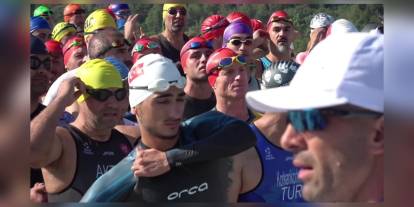 Salda Gölü'nde Tarihi Triatlon: 344 Sporcu Yarıştı