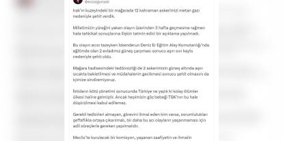 Özgür Özel'den şehit asker açıklaması: 'Türkiye kolay ölümler ülkesi haline geldi'