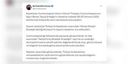 Tokayev, Erdoğan'ın davetine icabetle Ankara'da: Stratejik ortaklık görüşülecek