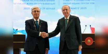 Tokayev'e Türkiye Cumhuriyeti Devlet Nişanı verildi