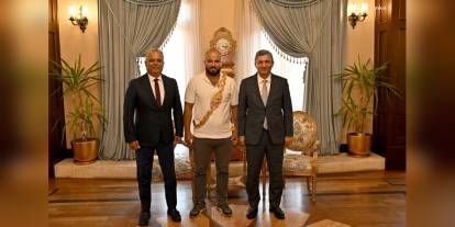 Orhan Okulu, Vali Şahin'i ziyaret etti
