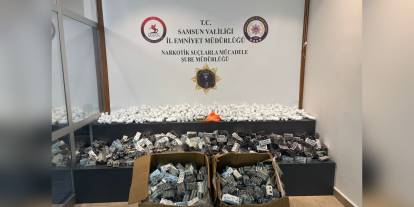 Samsun'da 122 bin sentetik hap ve 700 gram kokain ele geçirildi