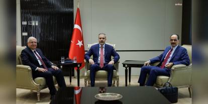 Fidan, Güler ve Kalın Dışişleri Bakanlığı'nda buluştu